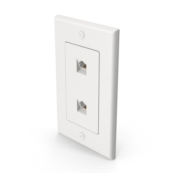 Router: Ethernet And Phone Wall Socket PNG & PSD Images