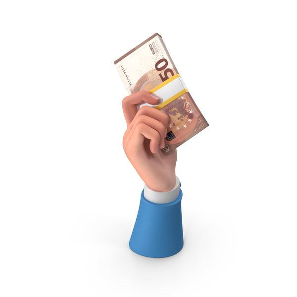 Euro 50 Lot Holding And Hand Money PNG & PSD Images