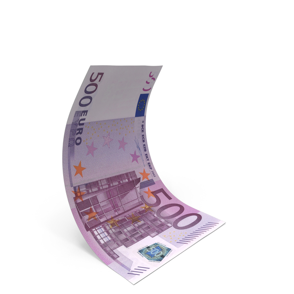 Currency: Euro 500 Falling Money Note PNG & PSD Images