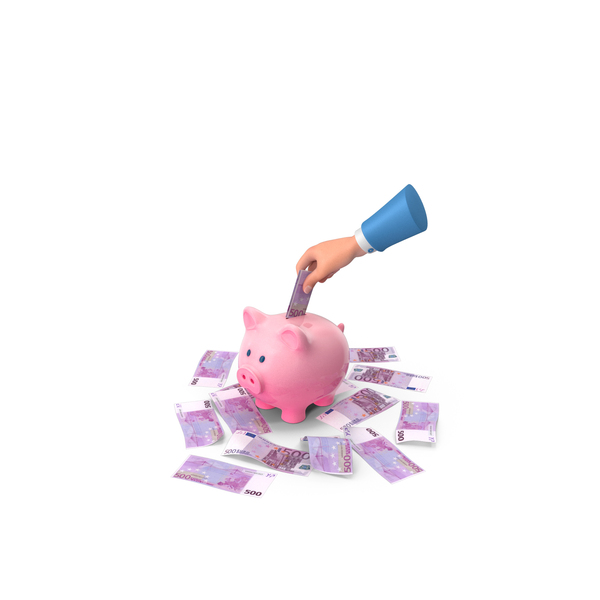 Euro 500 Note Save Hand Hold Pink Piggy Bank PNG & PSD Images Euro 500 Note Save Hand Hold Pink Piggy Bank PNG & PSD Images