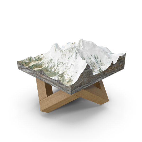 Mount: Everest Tabletop Model PNG & PSD Images Mount: Everest Tabletop Model PNG & PSD Images