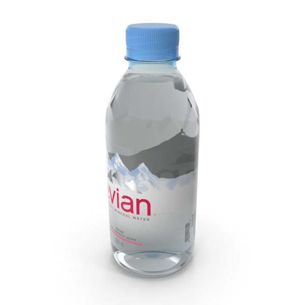 Evian Natural Mineral Water 330ml Plastic Bottle PNG & PSD Images Evian Natural Mineral Water 330ml Plastic Bottle PNG & PSD Images