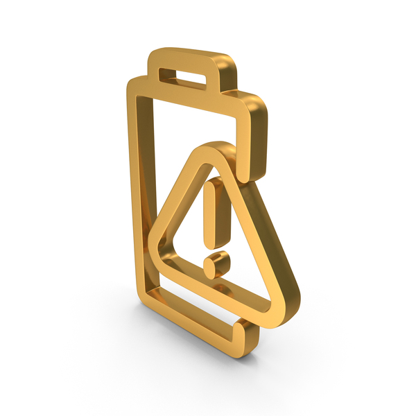 Exclamation Battery Charge Icon Gold PNG & PSD Images Exclamation Battery Charge Icon Gold PNG & PSD Images