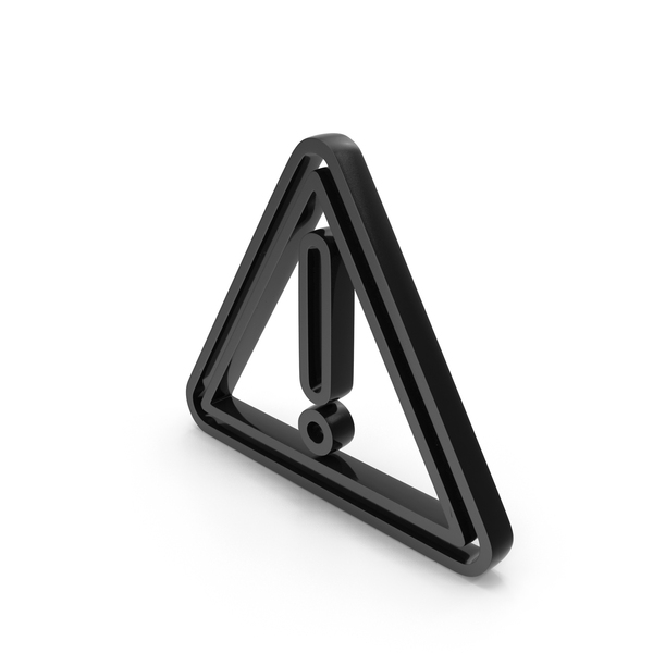 Logo: Exclamation Mark Icon Black PNG & PSD Images