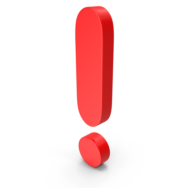 EXCLAMATION SIGN RED PNG Images & PSDs for Download | PixelSquid ...