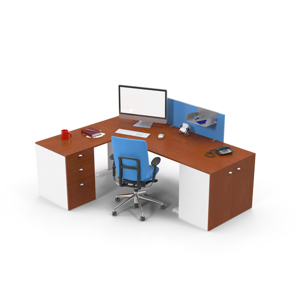 Workstation: Executive Desk Set PNG & PSD Images Workstation: Executive Desk Set PNG & PSD Images