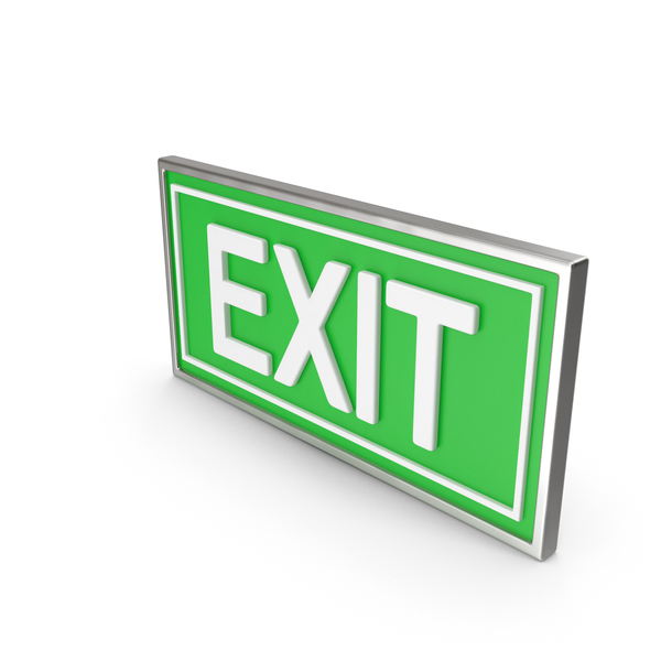 EXIT SIGN PNG Images & PSDs for Download | PixelSquid - S11909954D