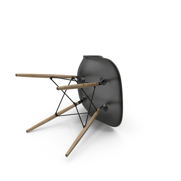 Fallen Black Eames Plastic Side Chair PNG & PSD Images Fallen Black Eames Plastic Side Chair PNG & PSD Images
