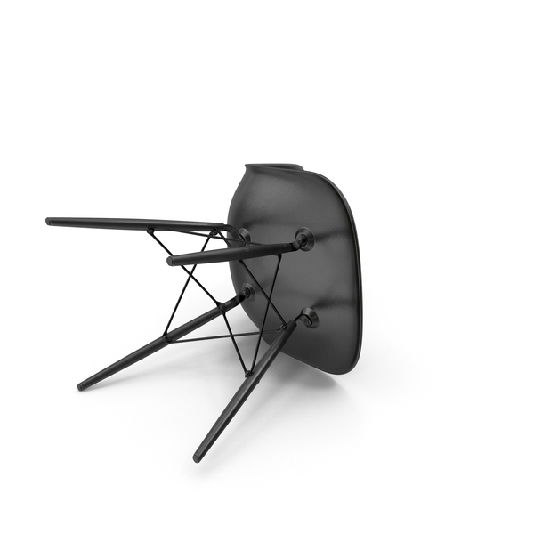 Fallen Eames Plastic Side Chair Black PNG & PSD Images Fallen Eames Plastic Side Chair Black PNG & PSD Images