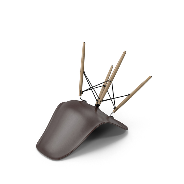 Fallen Eames Plastic Side Chair Chocolate PNG & PSD Images Fallen Eames Plastic Side Chair Chocolate PNG & PSD Images