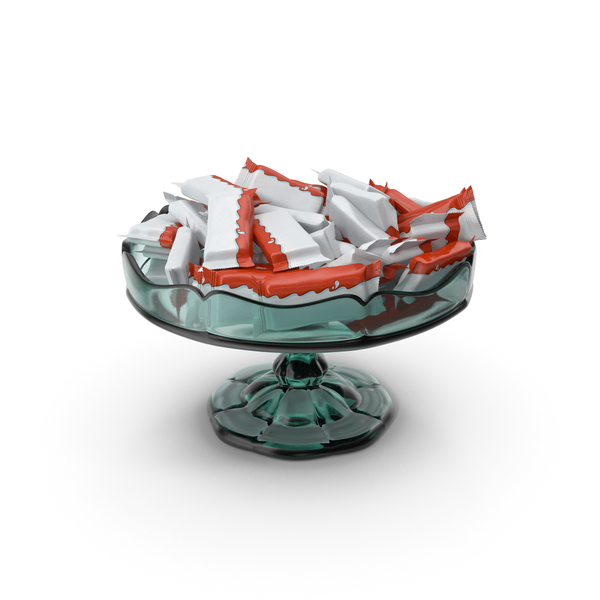 Fancy Glass Bowl with Kinder Delice PNG & PSD Images Fancy Glass Bowl with Kinder Delice PNG & PSD Images