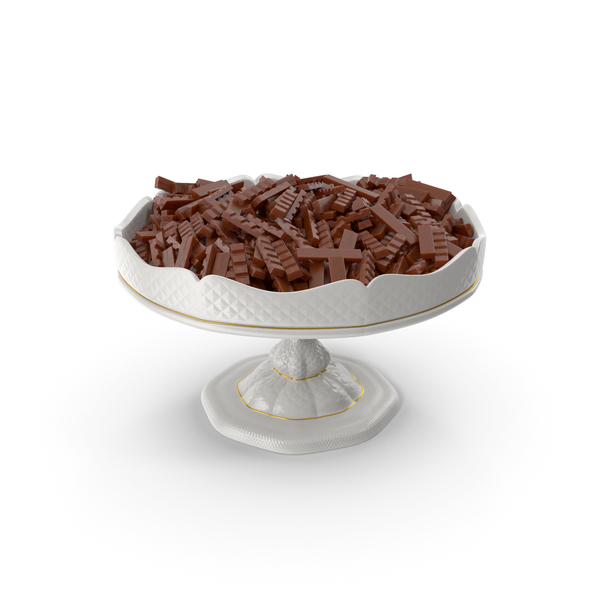 Fancy Porcelain Bowl with Chocolate Bars PNG & PSD Images Fancy Porcelain Bowl with Chocolate Bars PNG & PSD Images