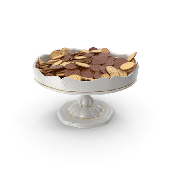 Cracker: Fancy Porcelain Bowl With Chocolate Covered Crackers PNG & PSD Images Cracker: Fancy Porcelain Bowl With Chocolate Covered Crackers PNG & PSD Images