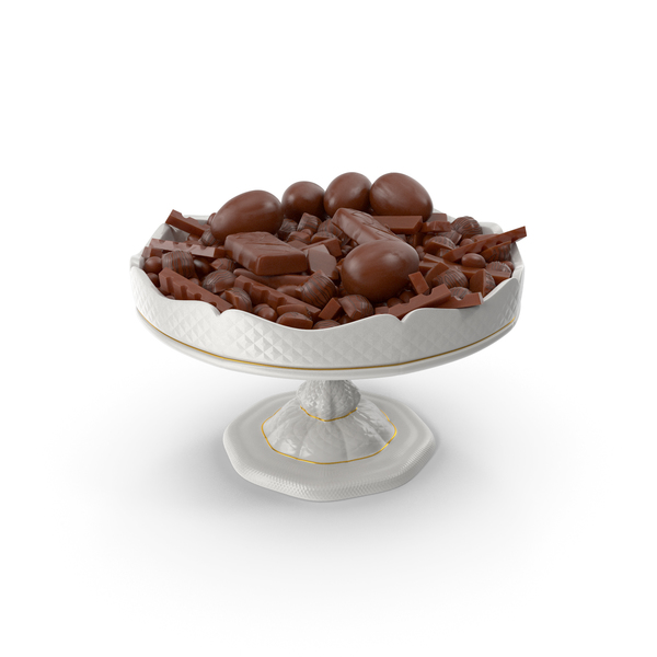 Fancy Porcelain Bowl with Mixed Chocolate Candies PNG & PSD Images Fancy Porcelain Bowl with Mixed Chocolate Candies PNG & PSD Images