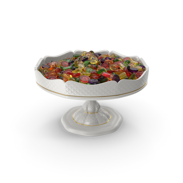 Fancy Porcelain Bowl with Oval Hard Candy PNG & PSD Images Fancy Porcelain Bowl with Oval Hard Candy PNG & PSD Images