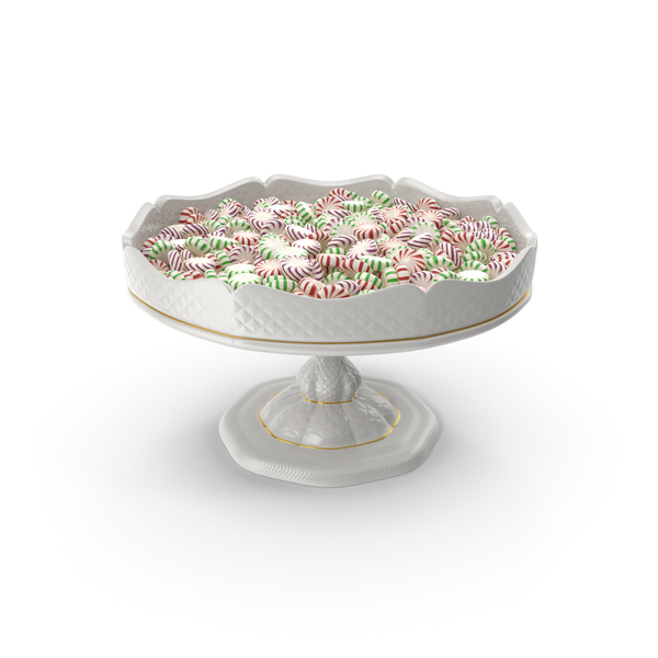 Fancy Porcelain Bowl with Peppermint Starlight Candy PNG & PSD Images Fancy Porcelain Bowl with Peppermint Starlight Candy PNG & PSD Images