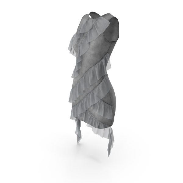 Fashion Dress With Ruffles PNG & PSD Images Fashion Dress With Ruffles PNG & PSD Images