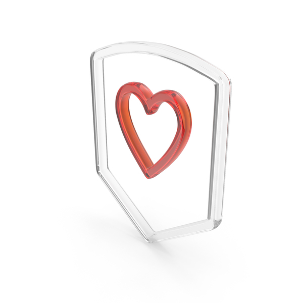Symbols: Favourite Shield Guard Shape Glass PNG & PSD Images