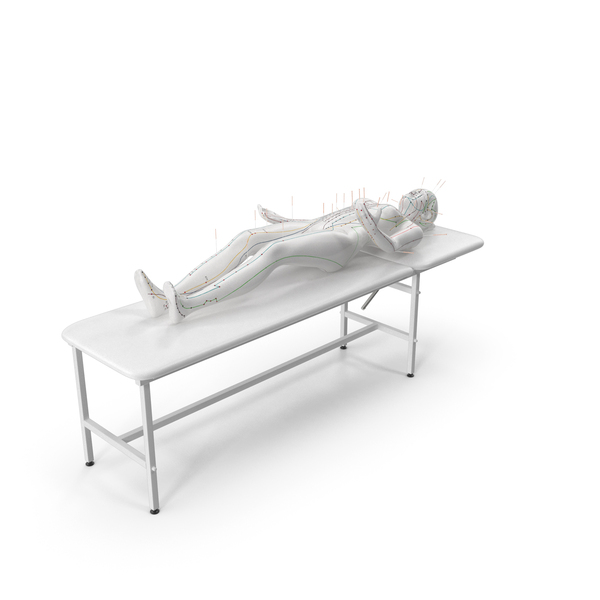 Massage Table: Female Acupuncture Mannequin on the Couch PNG & PSD Images Massage Table: Female Acupuncture Mannequin on the Couch PNG & PSD Images