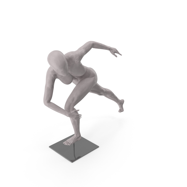 Woman: Female Base Body Gray Stretching PNG & PSD Images