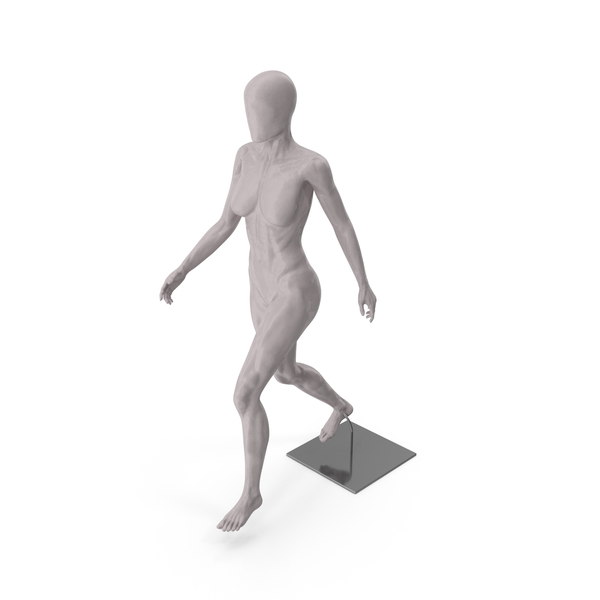 Woman: Female Base Body Gray Walking PNG & PSD Images