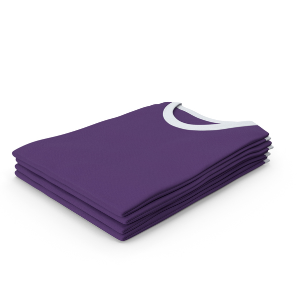 Tank Top: Female Crew Neck Folded Stacked White and Purple PNG & PSD Images Tank Top: Female Crew Neck Folded Stacked White and Purple PNG & PSD Images