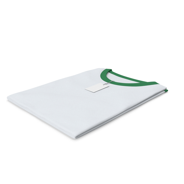 Tank Top: Female Crew Neck Folded With Tag White and Green PNG & PSD Images Tank Top: Female Crew Neck Folded With Tag White and Green PNG & PSD Images