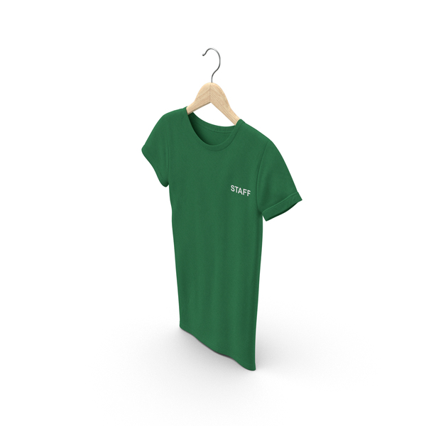 T Shirt: Female Crew Neck Hanging Green Staff PNG & PSD Images T Shirt: Female Crew Neck Hanging Green Staff PNG & PSD Images
