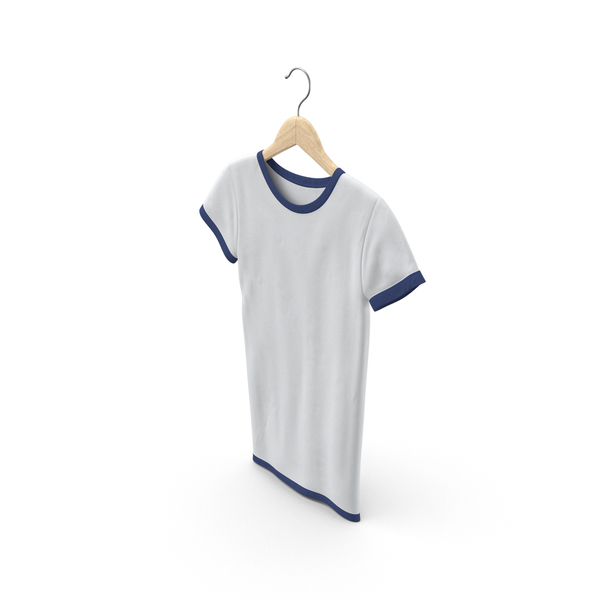 T Shirt: Female Crew Neck Hanging White and Dark Blue PNG & PSD Images T Shirt: Female Crew Neck Hanging White and Dark Blue PNG & PSD Images