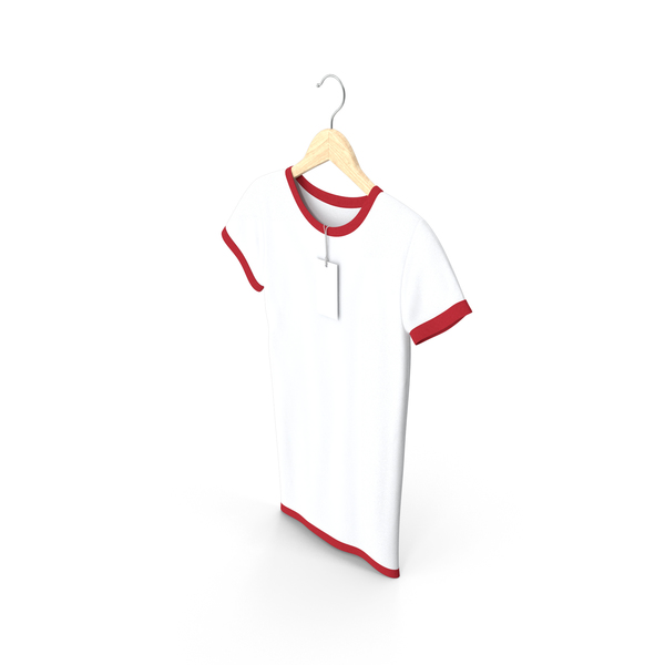 Industrial Equipment: Female Crew Neck Hanging With Tag White and Red PNG & PSD Images Industrial Equipment: Female Crew Neck Hanging With Tag White and Red PNG & PSD Images