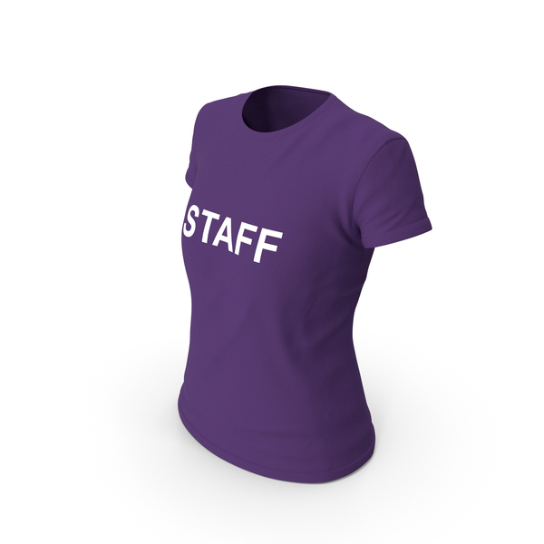 T Shirt: Female Crew Neck Worn PNG & PSD Images