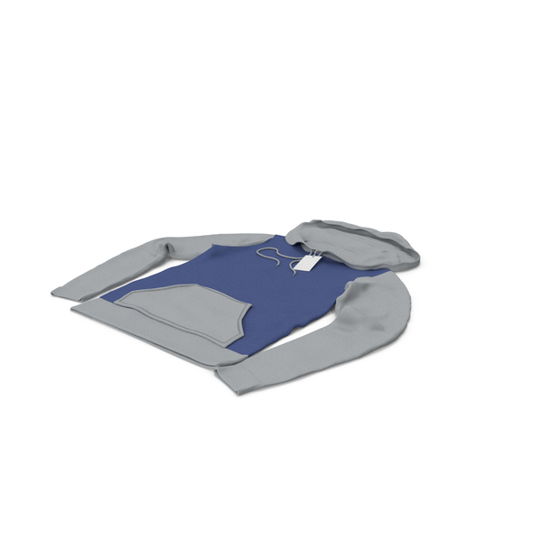 Industrial Equipment: Female Fitted Hoodie Laying With Tag Dark Blue and Gray PNG & PSD Images