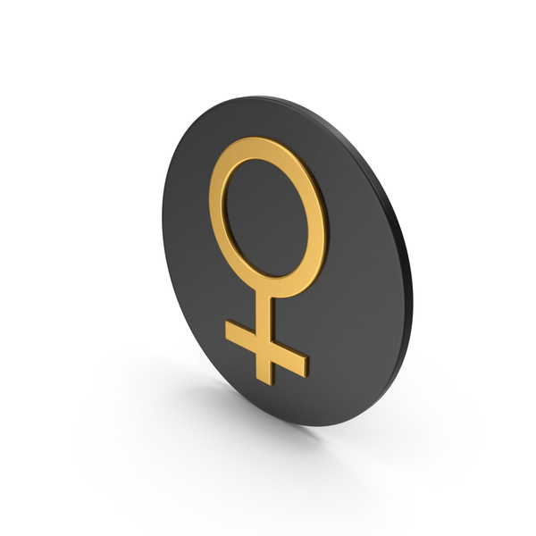 Symbol: Female Gold Icon PNG & PSD Images Symbol: Female Gold Icon PNG & PSD Images