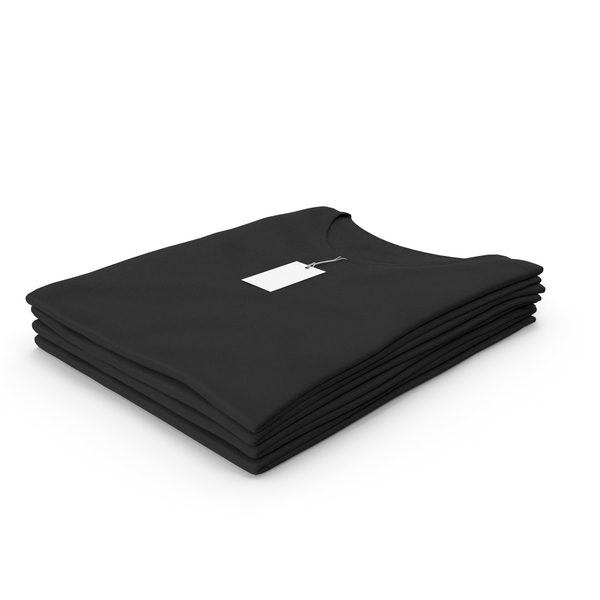 T Shirt: Female V Neck Folded Stacked With Tag Black PNG & PSD Images T Shirt: Female V Neck Folded Stacked With Tag Black PNG & PSD Images