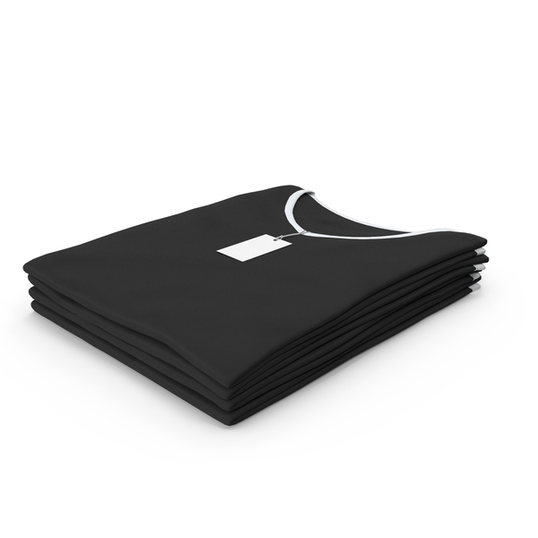 T Shirt: Female V Neck Folded Stacked With Tag White and Black PNG & PSD Images T Shirt: Female V Neck Folded Stacked With Tag White and Black PNG & PSD Images
