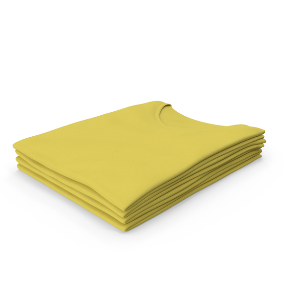 T Shirt: Female V Neck Folded Stacked Yellow PNG & PSD Images T Shirt: Female V Neck Folded Stacked Yellow PNG & PSD Images