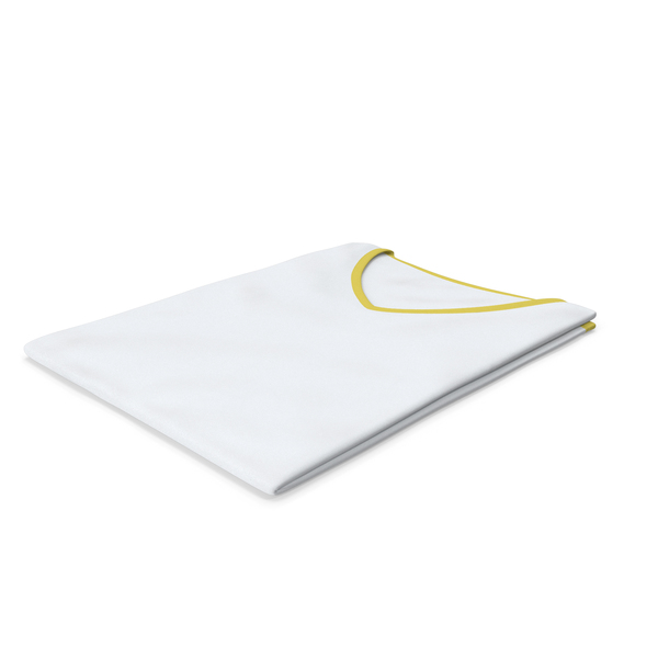 T Shirt: Female V Neck Folded White and Yellow PNG & PSD Images T Shirt: Female V Neck Folded White and Yellow PNG & PSD Images