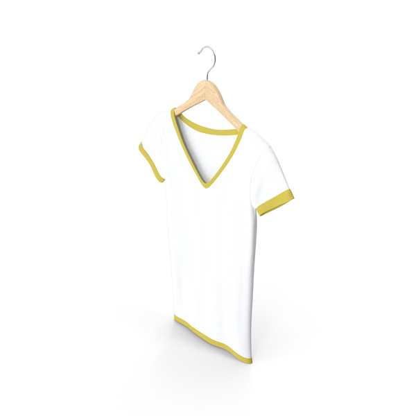 Tank Top: Female V Neck Hanging White And Yellow PNG & PSD Images Tank Top: Female V Neck Hanging White And Yellow PNG & PSD Images