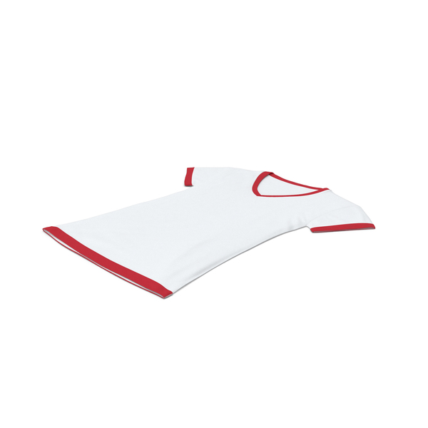 T Shirt: Female V Neck Laying White and Red PNG & PSD Images T Shirt: Female V Neck Laying White and Red PNG & PSD Images