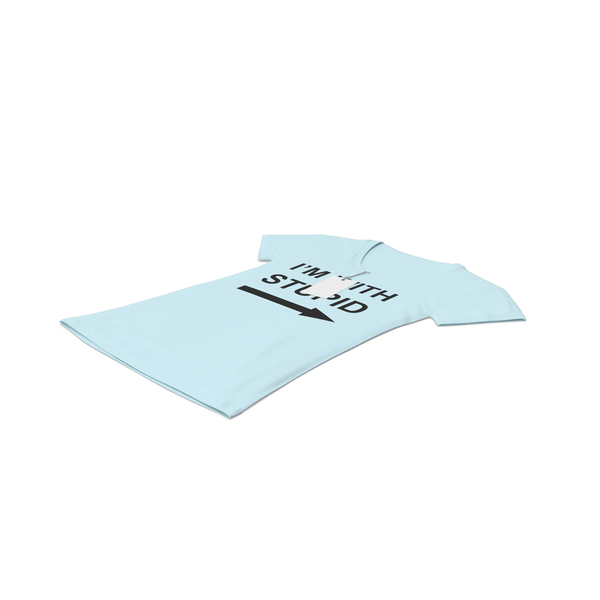 T Shirt: Female V Neck Laying With Tag Blue Im With Stupid PNG & PSD Images T Shirt: Female V Neck Laying With Tag Blue Im With Stupid PNG & PSD Images