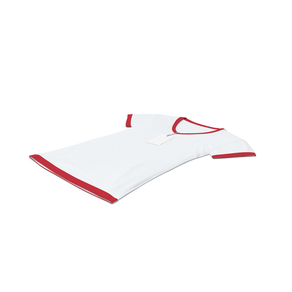 T Shirt: Female V Neck Laying With Tag White And Red PNG & PSD Images T Shirt: Female V Neck Laying With Tag White And Red PNG & PSD Images