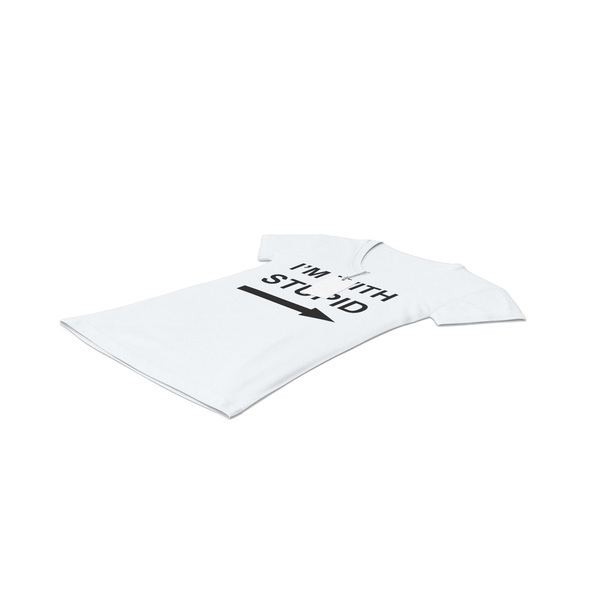 T Shirt: Female V Neck Laying With Tag White Im With Stupid PNG & PSD Images T Shirt: Female V Neck Laying With Tag White Im With Stupid PNG & PSD Images