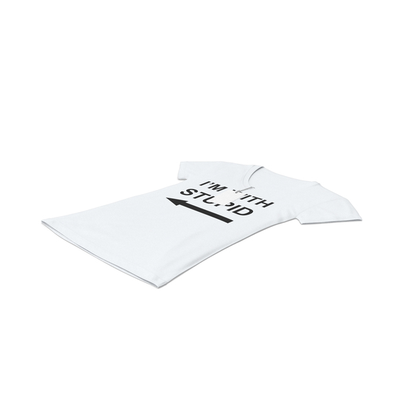 T Shirt: Female V Neck Laying With Tag White Im With Stupid PNG & PSD Images T Shirt: Female V Neck Laying With Tag White Im With Stupid PNG & PSD Images