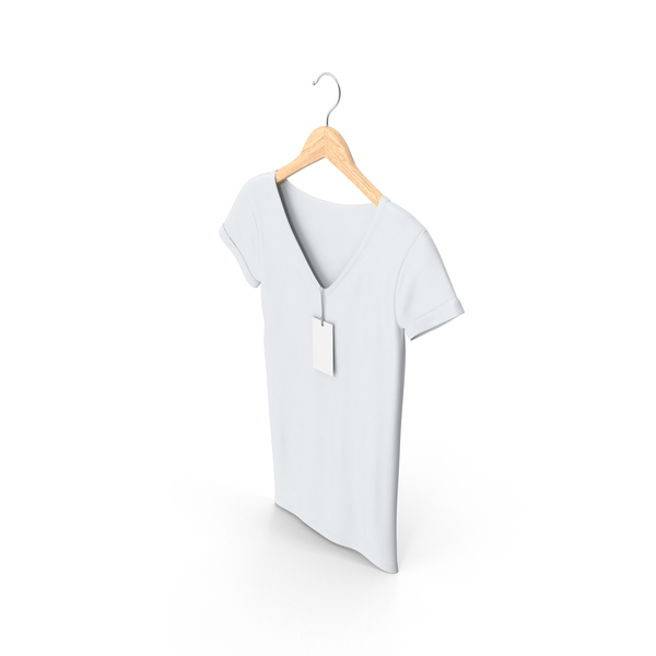 Female V-Neck on Hanger PNG & PSD Images