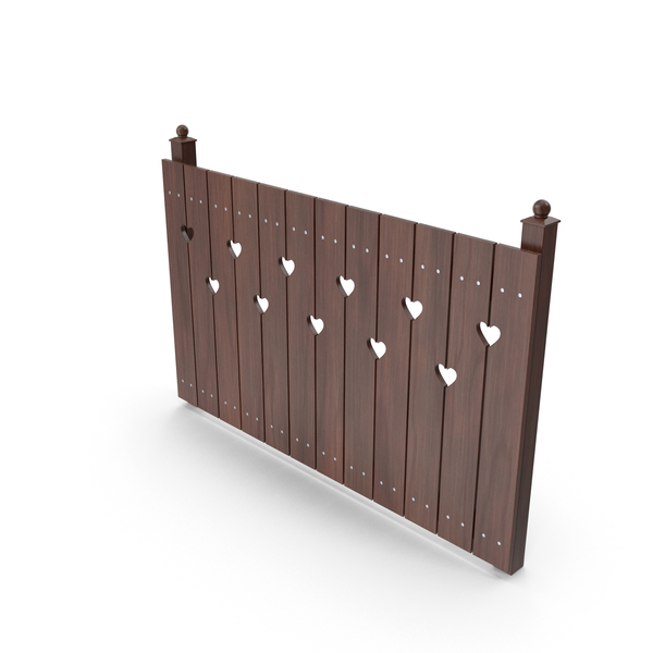 Wooden: Fence With Heart Shape Cutouts PNG & PSD Images Wooden: Fence With Heart Shape Cutouts PNG & PSD Images