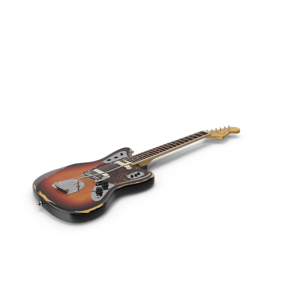 Electric Guitar: Fender Jaguar Sunburst PNG & PSD Images