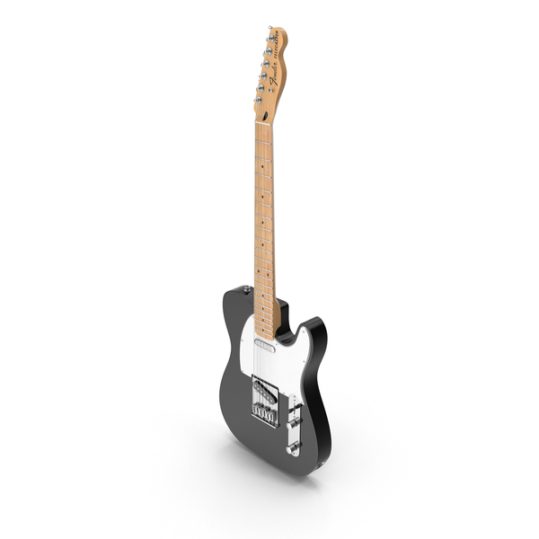 Electric Guitar: Fender Telecaster Black PNG & PSD Images