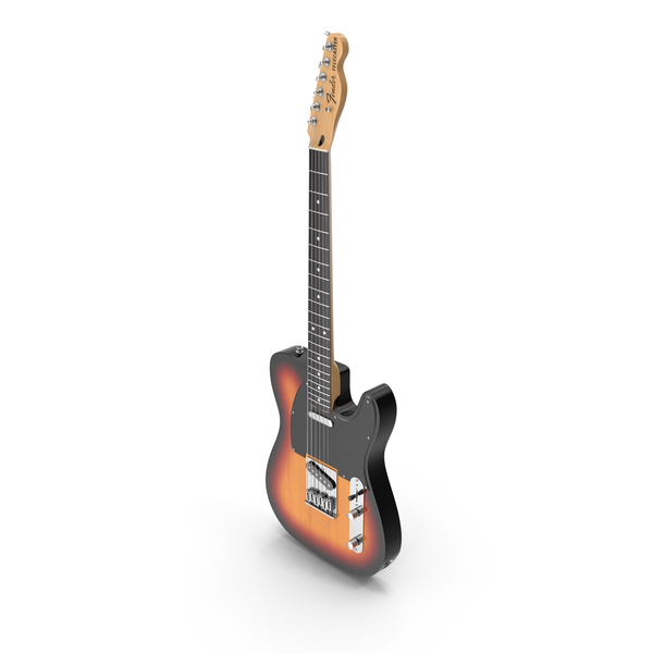 Electric Guitar: Fender Telecaster Sunburst PNG & PSD Images Electric Guitar: Fender Telecaster Sunburst PNG & PSD Images