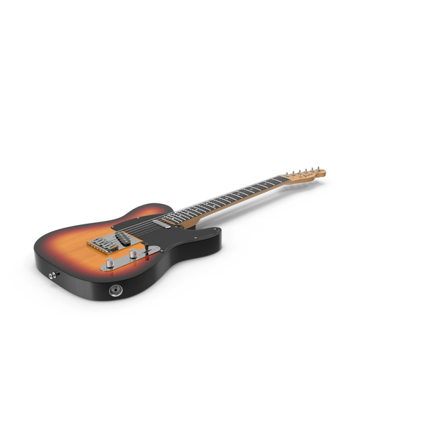 Electric Guitar: Fender Telecaster Sunburst PNG & PSD Images Electric Guitar: Fender Telecaster Sunburst PNG & PSD Images