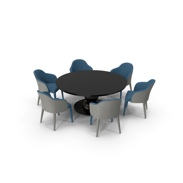 Fendi Table Chair Set Black Blue PNG & PSD Images Fendi Table Chair Set Black Blue PNG & PSD Images